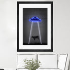 UFO by Octavian Mihai Mielu on GIANT ART - blue digital drawing