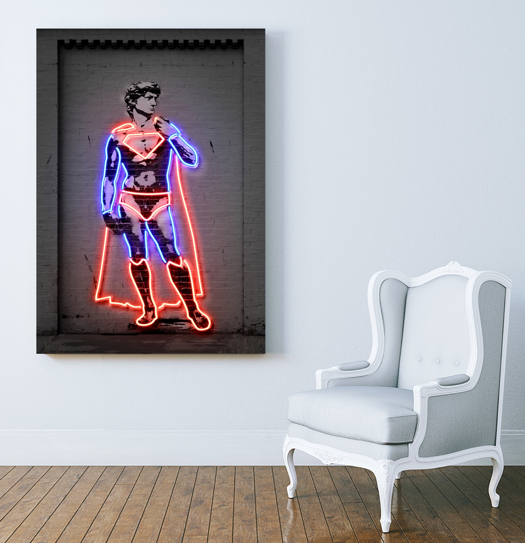 David by Octavian Mihai Mielu on GIANT ART - blue digital drawing