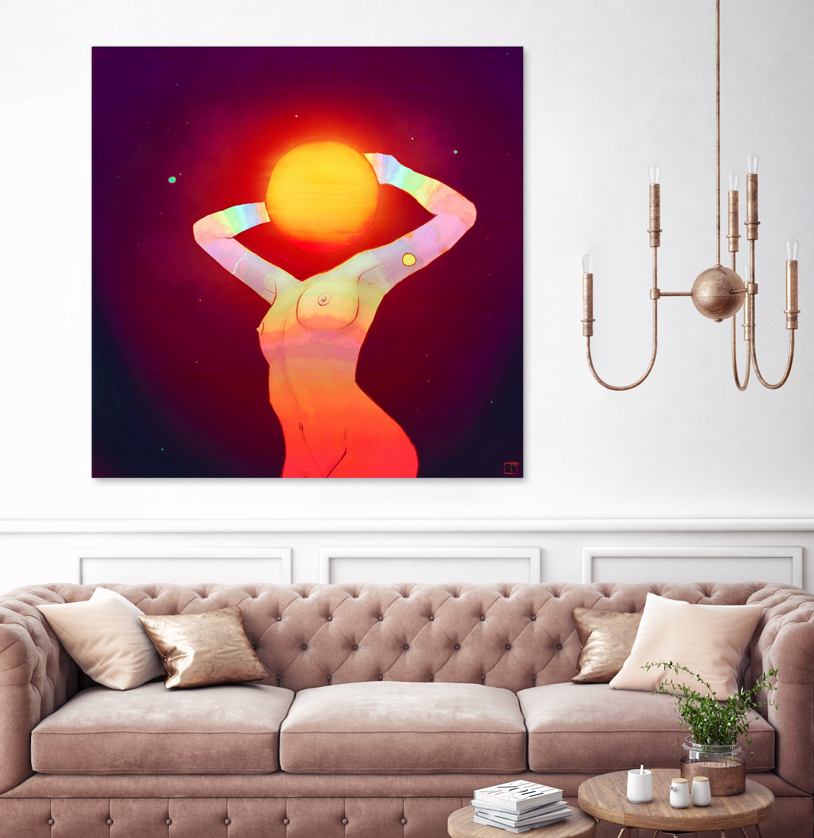 Sun Head by Francois Martin Painchaud on GIANT ART - red character design