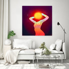 Sun Head by Francois Martin Painchaud on GIANT ART - red character design