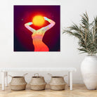 Sun Head by Francois Martin Painchaud on GIANT ART - red character design