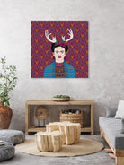 DEER FRIDA by Bianca Green on GIANT ART - blue character design