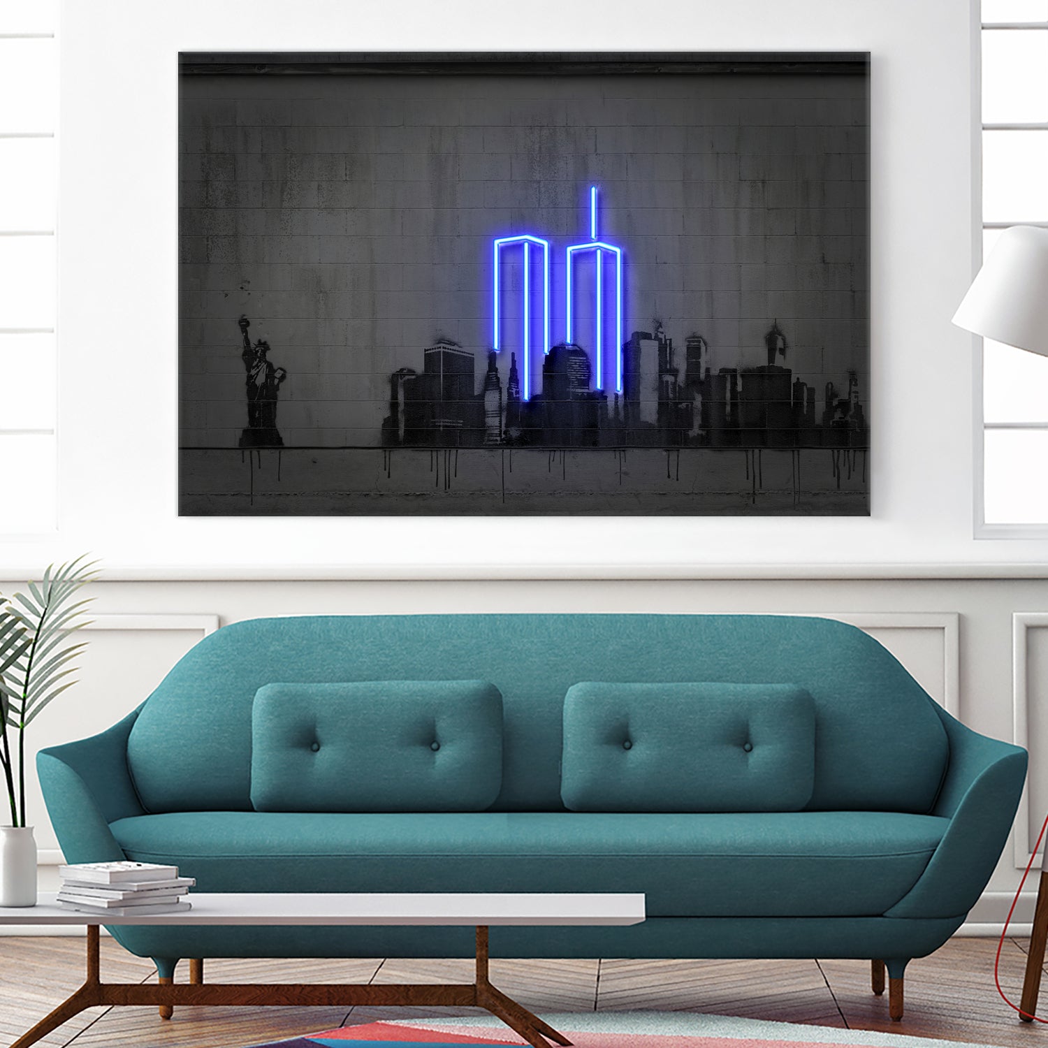 New York by Octavian Mihai Mielu on GIANT ART - blue digital drawing