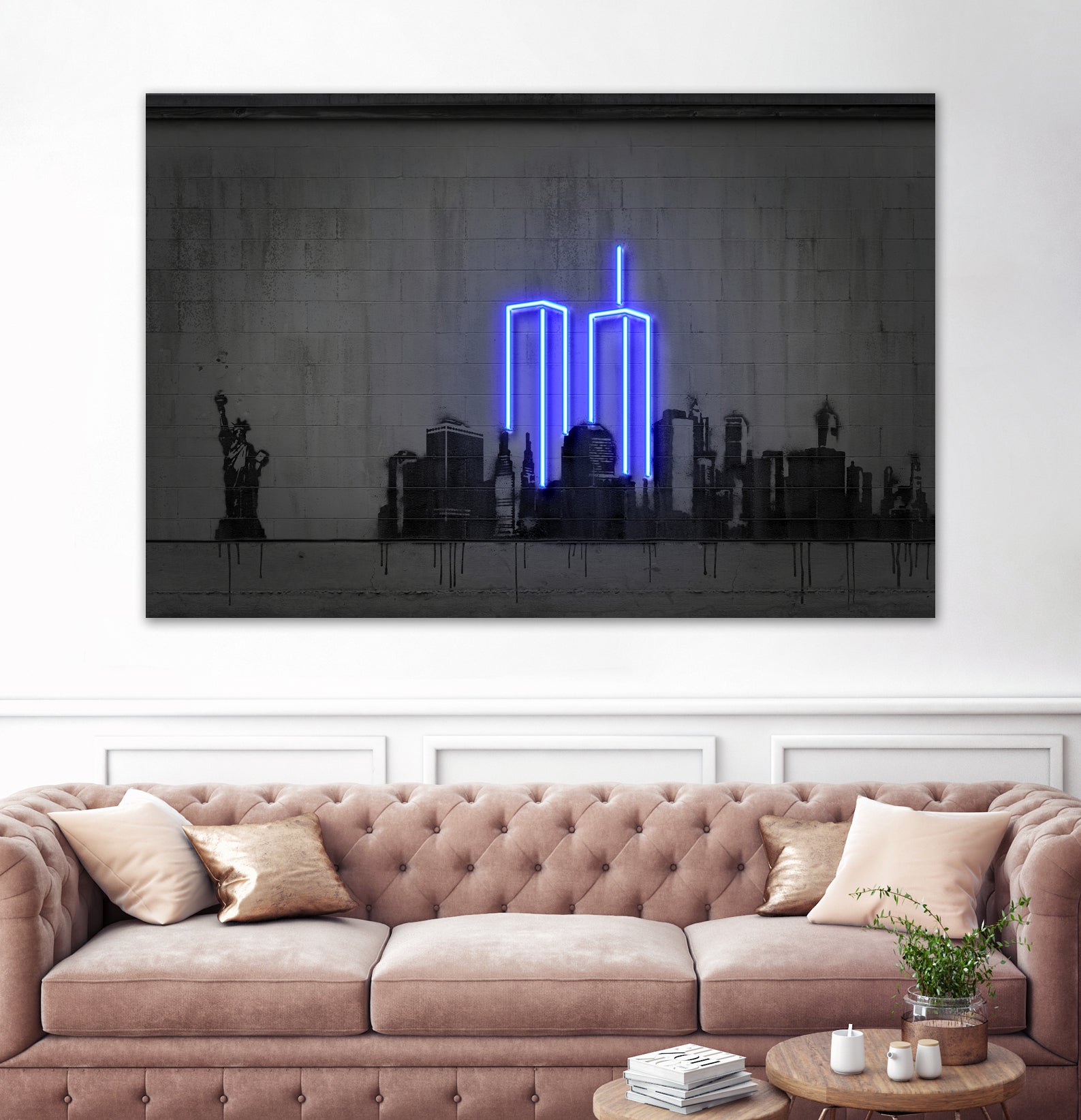 New York by Octavian Mihai Mielu on GIANT ART - blue digital drawing