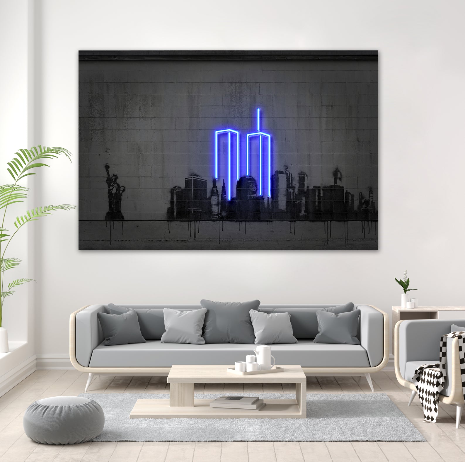 New York by Octavian Mihai Mielu on GIANT ART - blue digital drawing