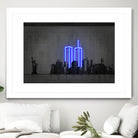 New York by Octavian Mihai Mielu on GIANT ART - blue digital drawing