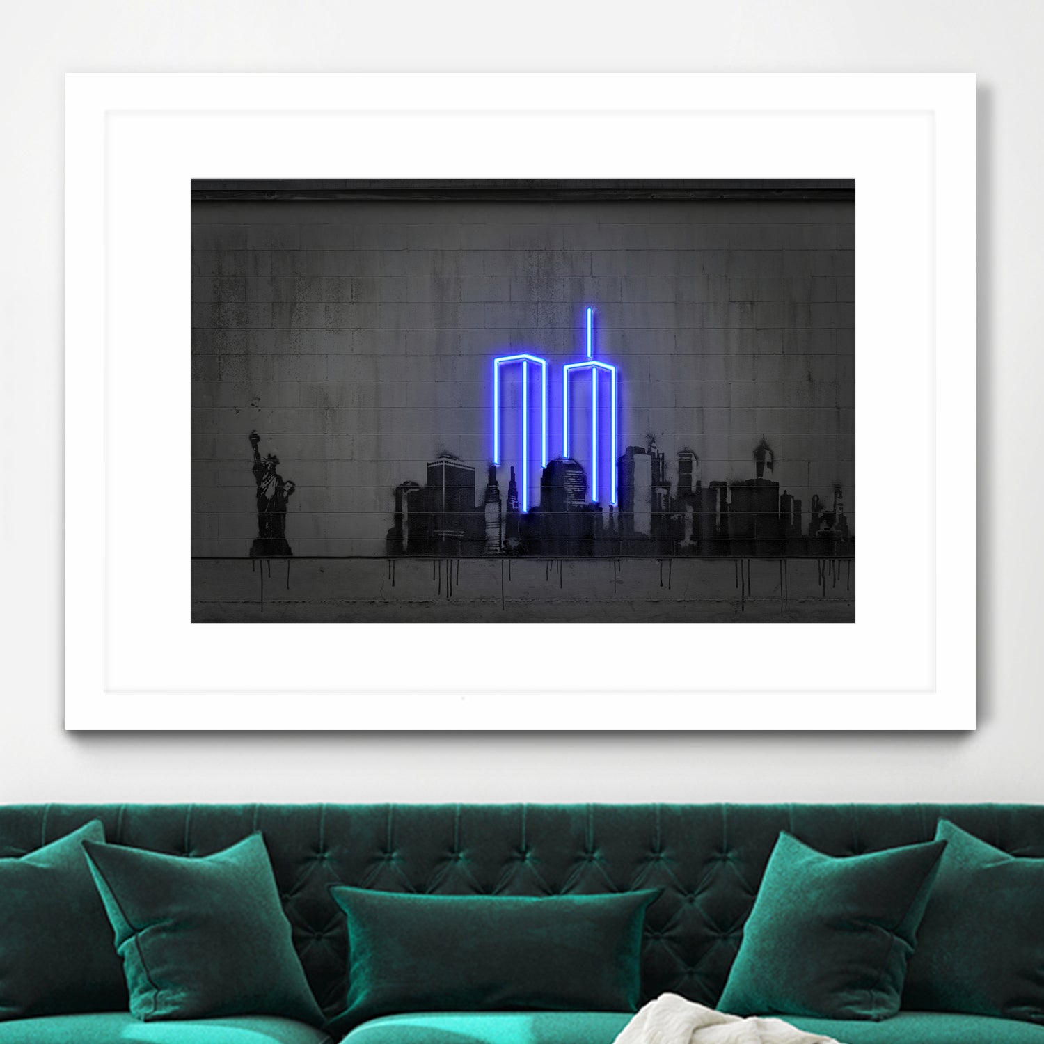 New York by Octavian Mihai Mielu on GIANT ART - blue digital drawing