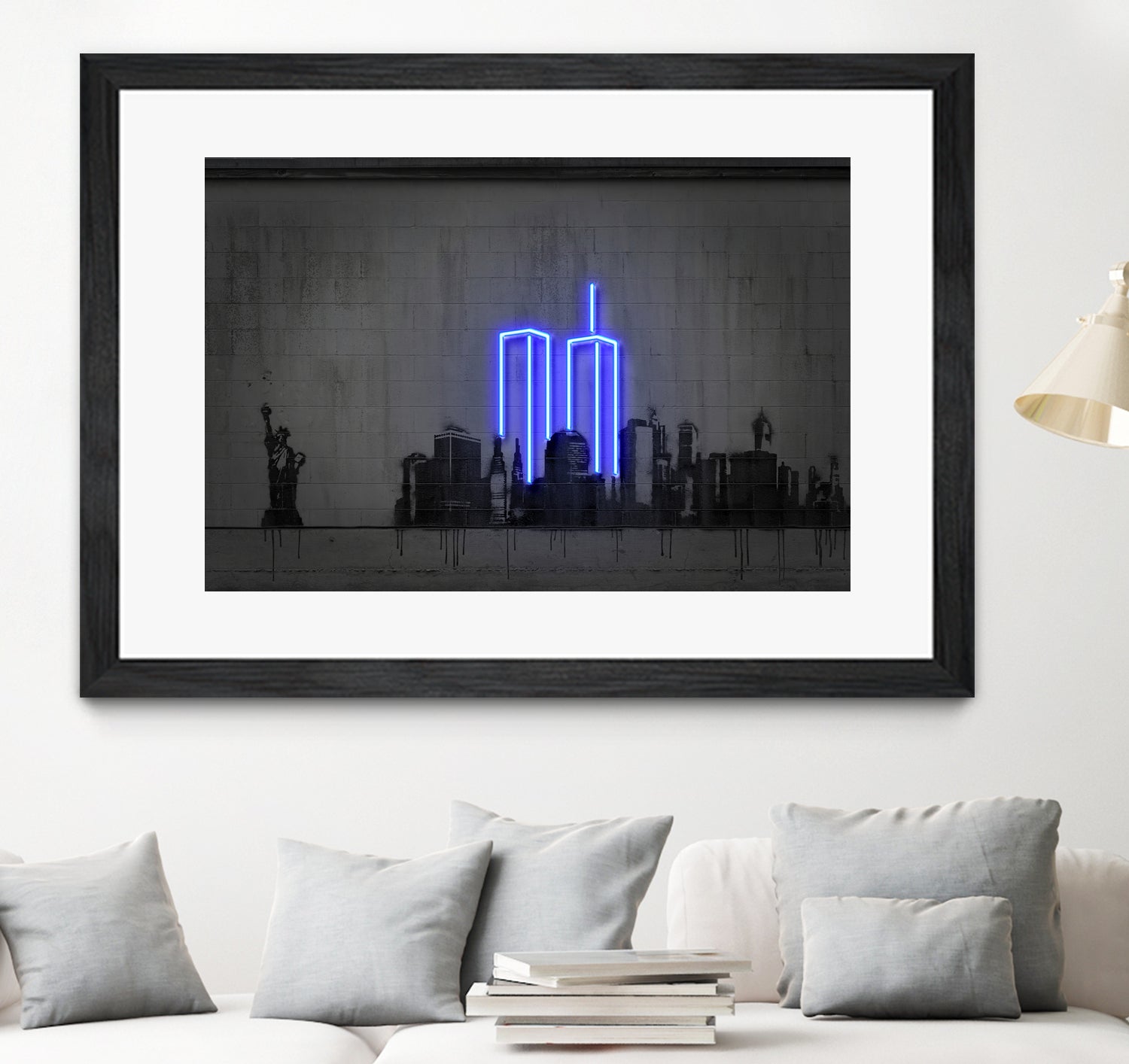 New York by Octavian Mihai Mielu on GIANT ART - blue digital drawing