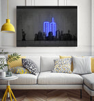 New York by Octavian Mihai Mielu on GIANT ART - blue digital drawing