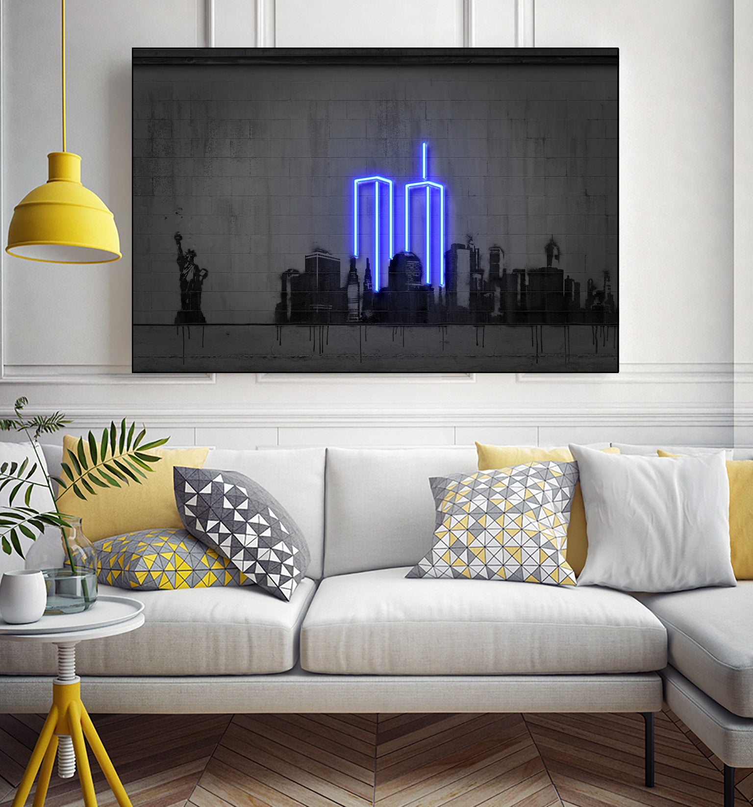 New York by Octavian Mihai Mielu on GIANT ART - blue digital drawing