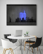 New York by Octavian Mihai Mielu on GIANT ART - blue digital drawing