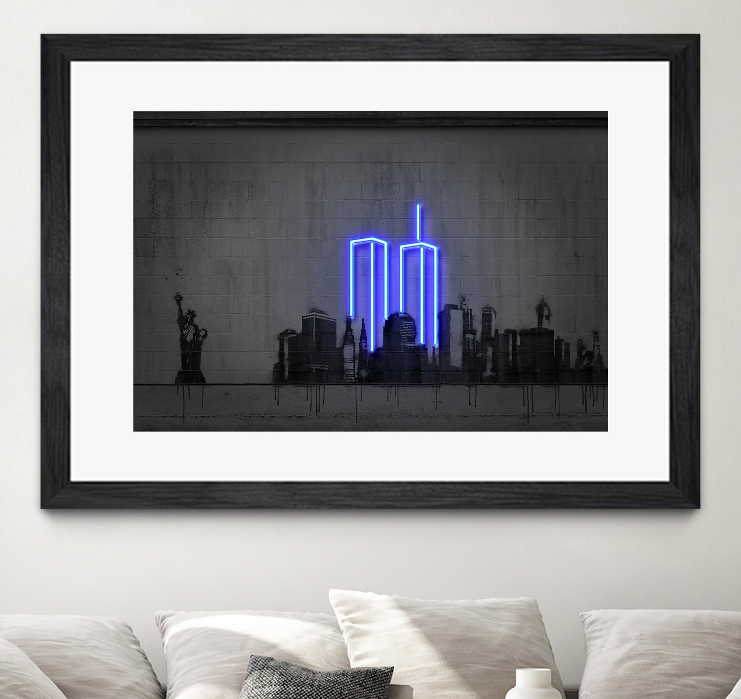 New York by Octavian Mihai Mielu on GIANT ART - blue digital drawing