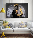 Fallen Angel by Octavian Mihai Mielu on GIANT ART - yellow digital drawing