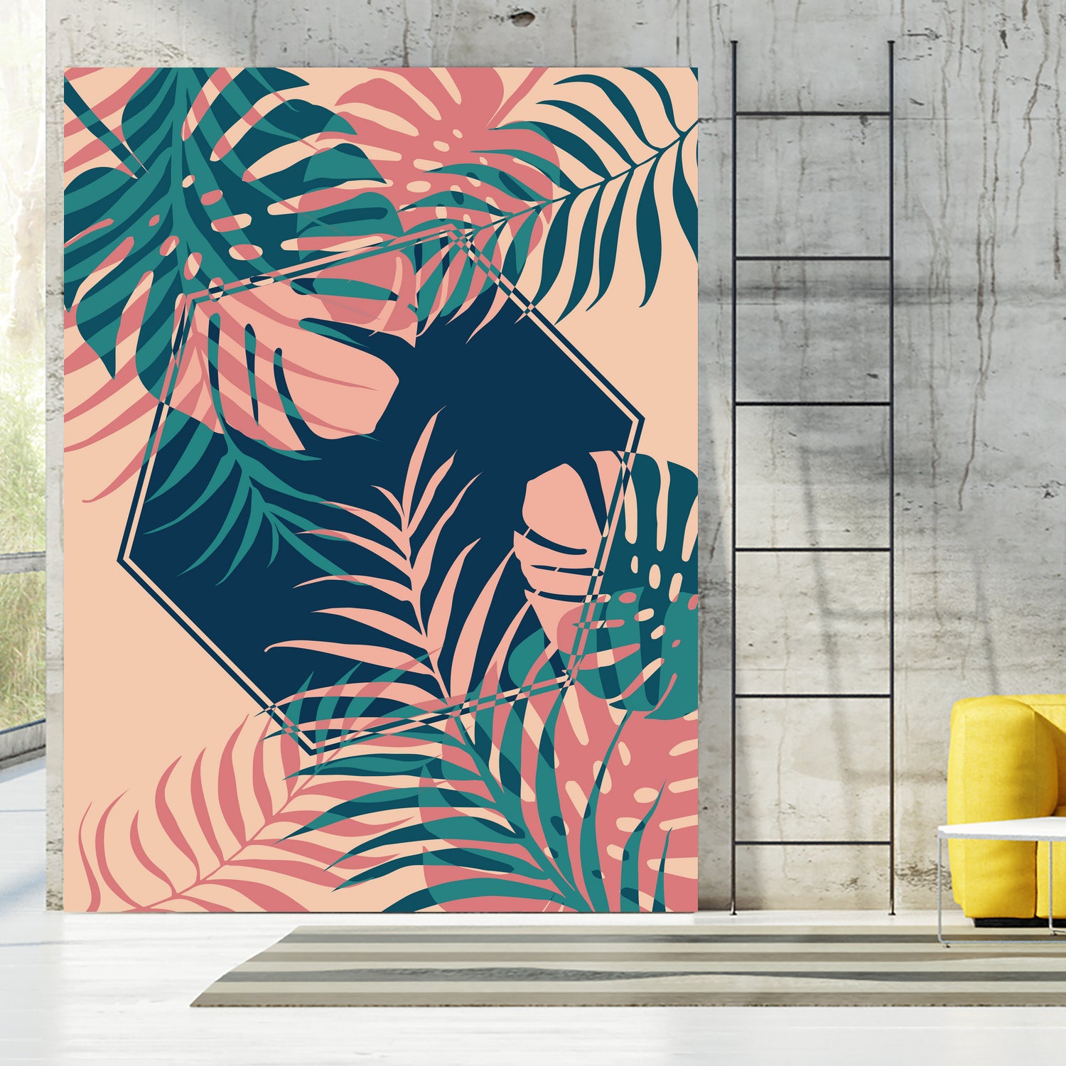 Tropical Dreams by Daniela di Niro on GIANT ART - pink digital drawing