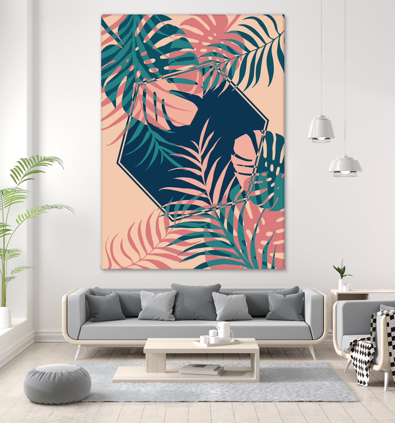 Tropical Dreams by Daniela di Niro on GIANT ART - pink digital drawing