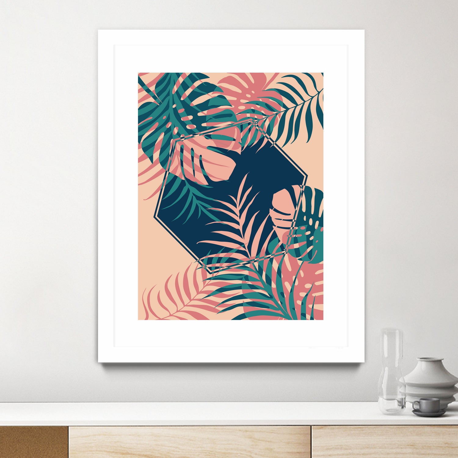 Tropical Dreams by Daniela di Niro on GIANT ART - pink digital drawing