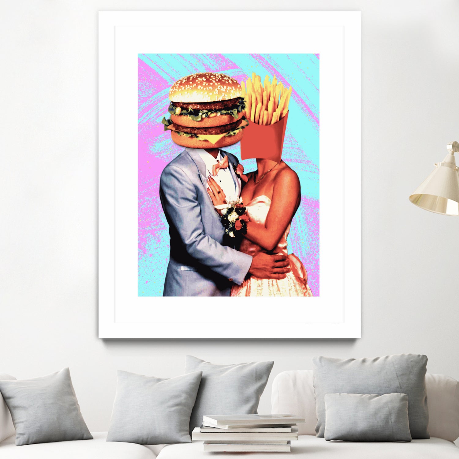 Fast Food Love by Pedro Molina on GIANT ART - pink photo manipulation