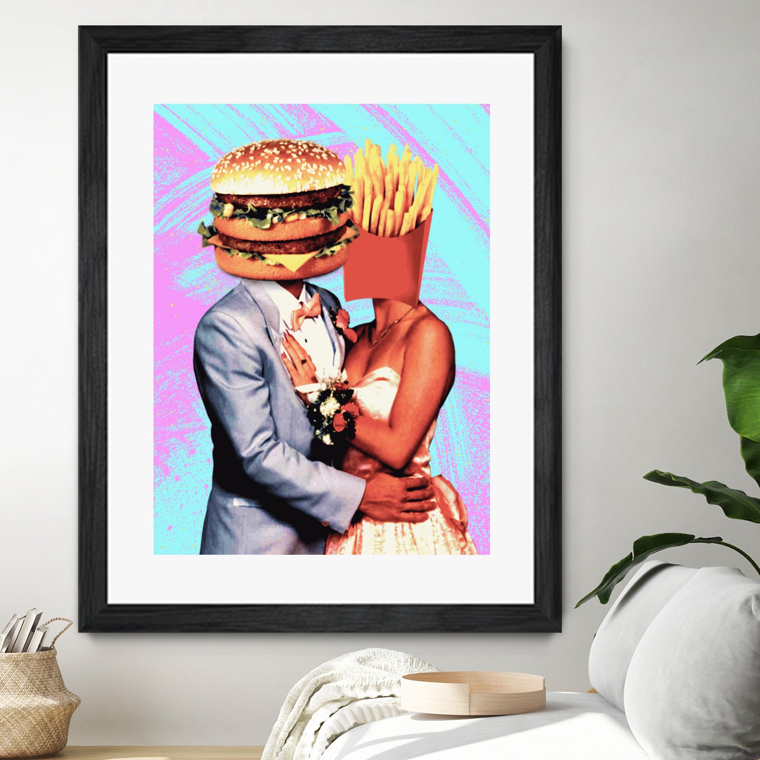 Fast Food Love by Pedro Molina on GIANT ART - pink photo manipulation