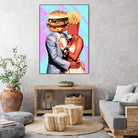 Fast Food Love by Pedro Molina on GIANT ART - pink photo manipulation