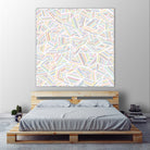 Ab Linear Rainbow by Emeline Tate-Robertson on GIANT ART - white digital painting