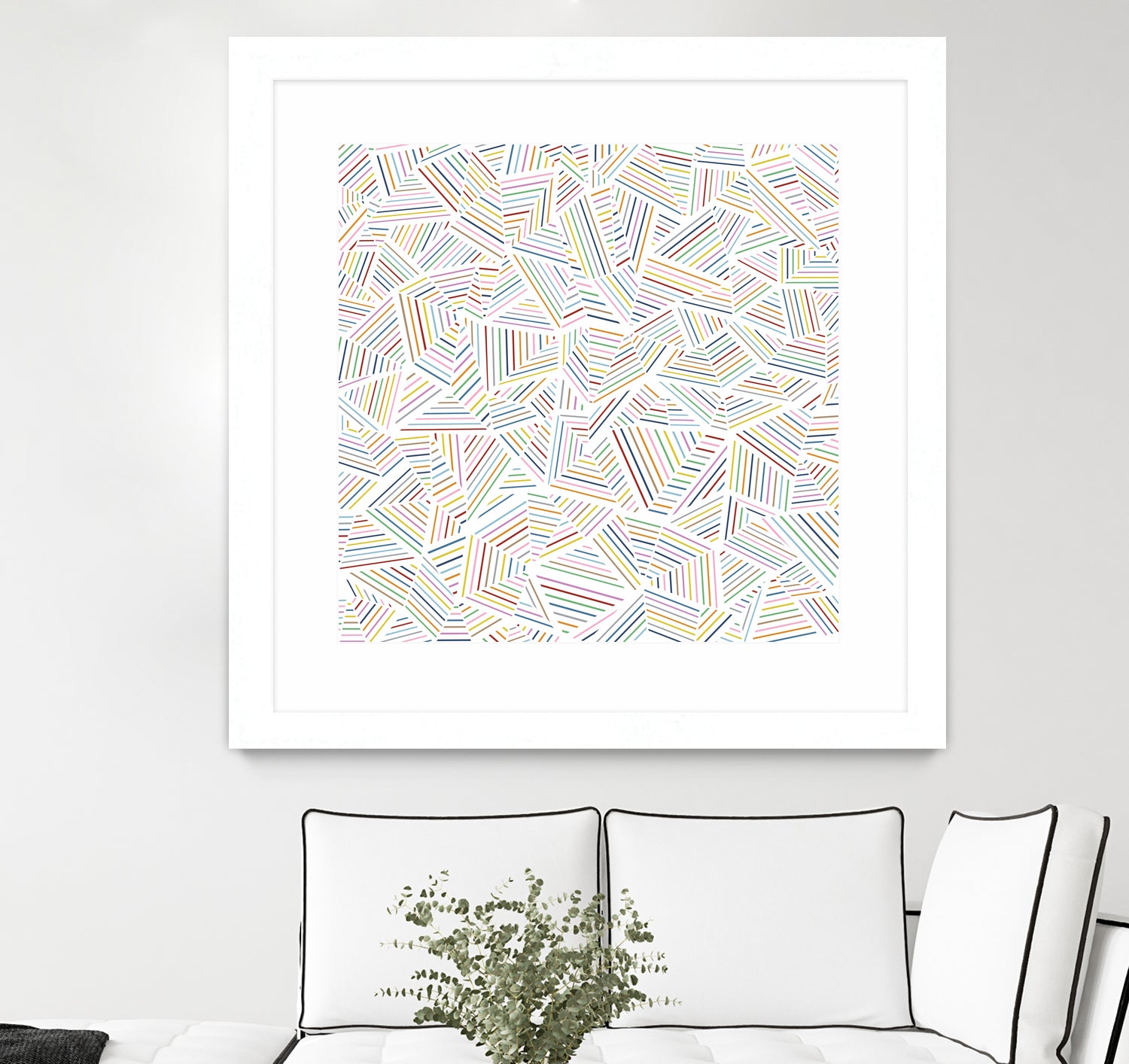 Ab Linear Rainbow by Emeline Tate-Robertson on GIANT ART - white digital painting