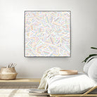 Ab Linear Rainbow by Emeline Tate-Robertson on GIANT ART - white digital painting