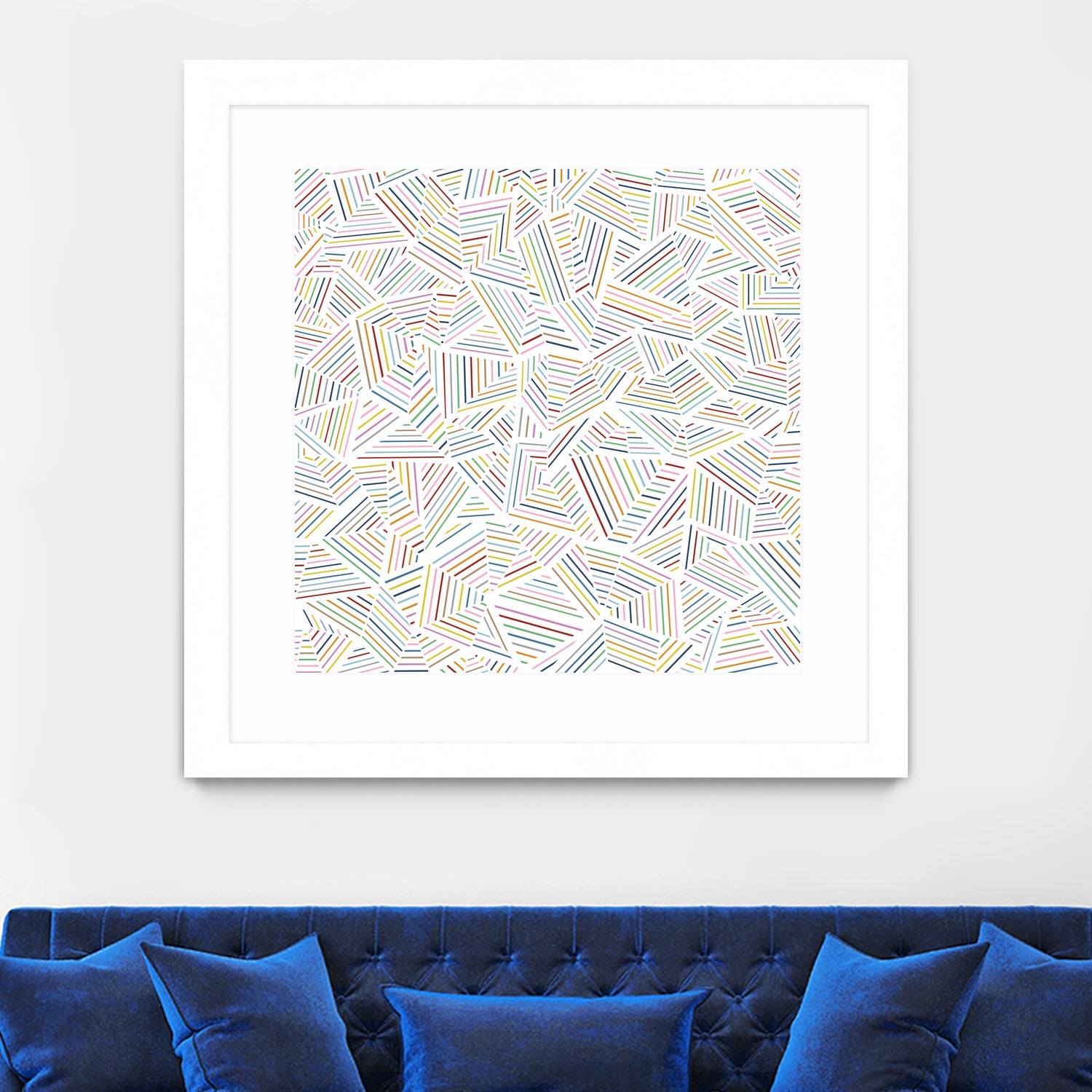 Ab Linear Rainbow by Emeline Tate-Robertson on GIANT ART - white digital painting