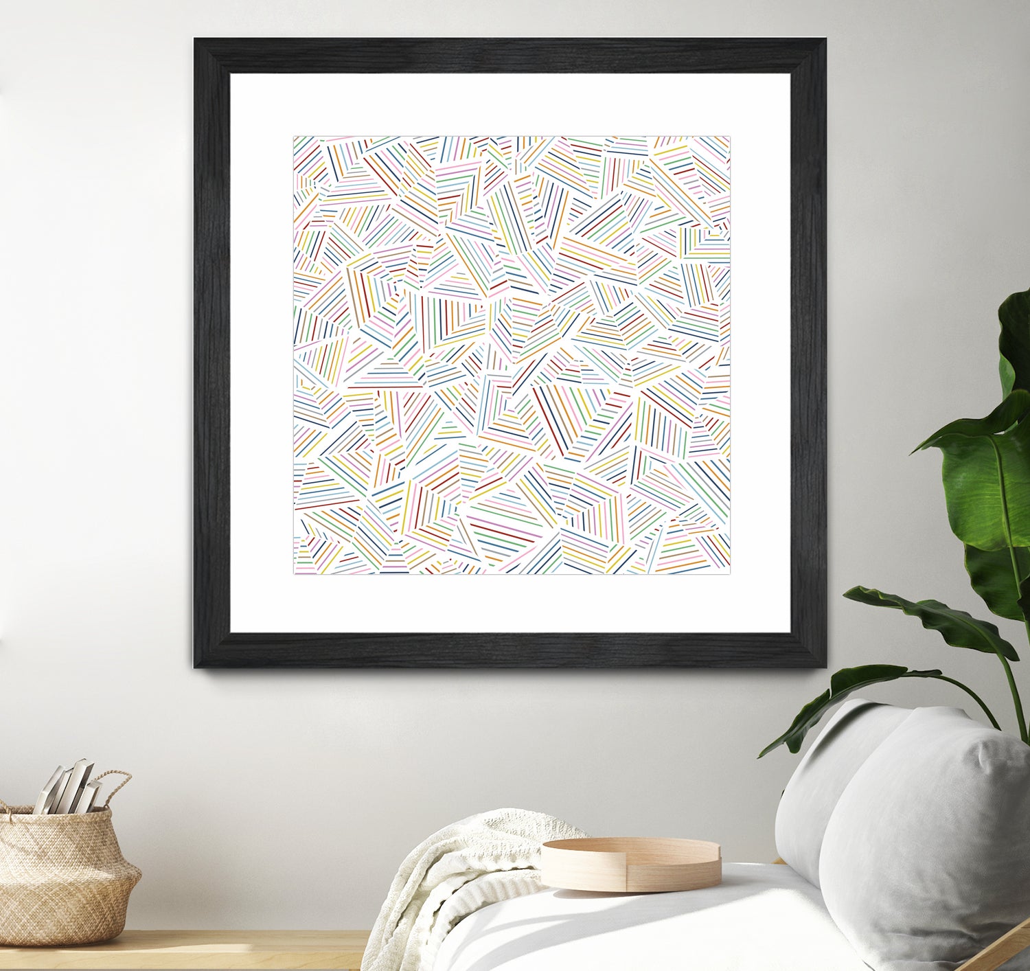 Ab Linear Rainbow by Emeline Tate-Robertson on GIANT ART - white digital painting