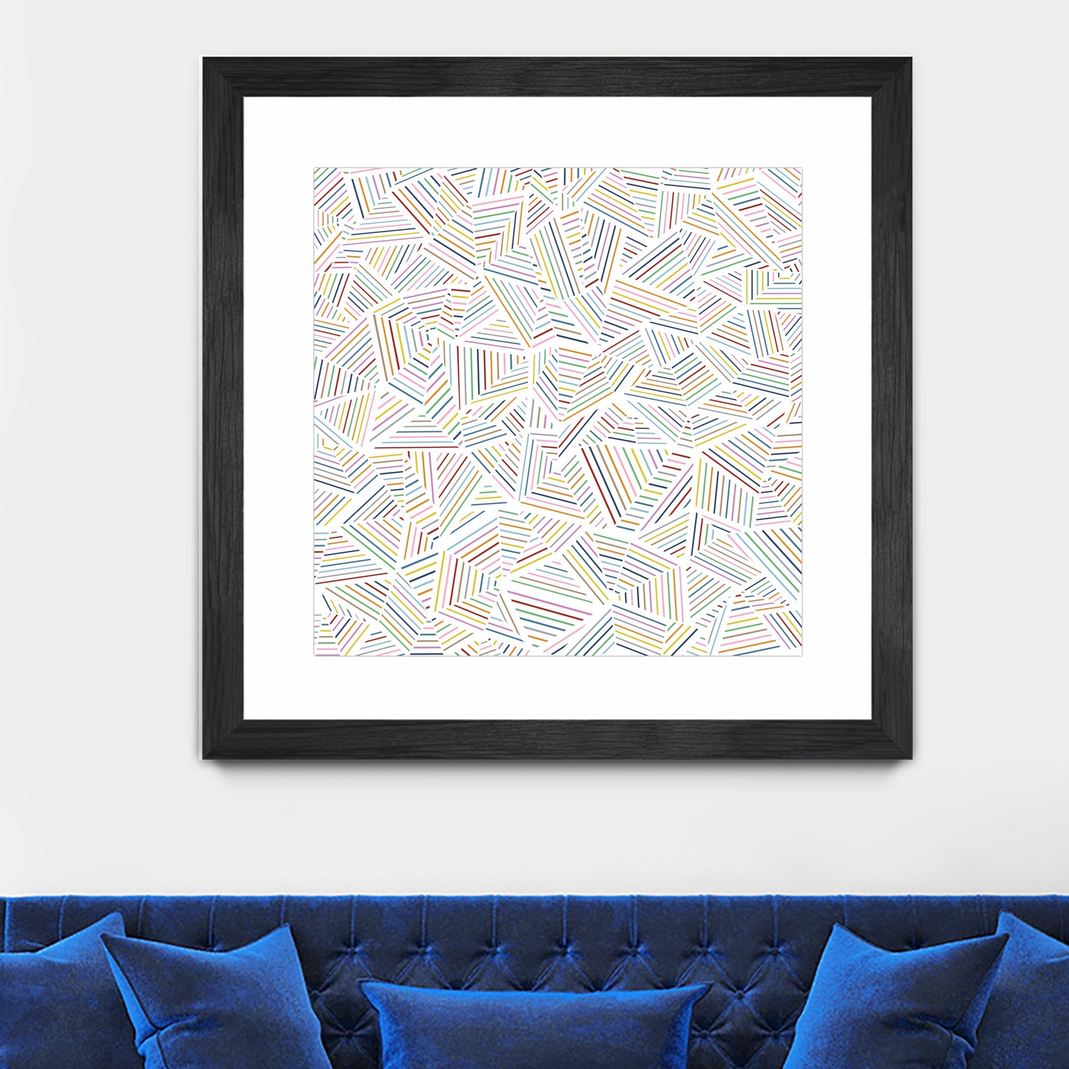 Ab Linear Rainbow by Emeline Tate-Robertson on GIANT ART - white digital painting