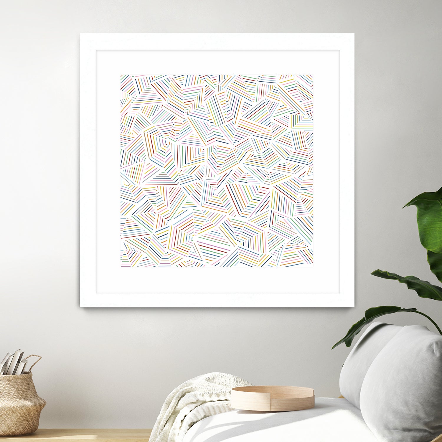 Ab Linear Rainbow by Emeline Tate-Robertson on GIANT ART - white digital painting