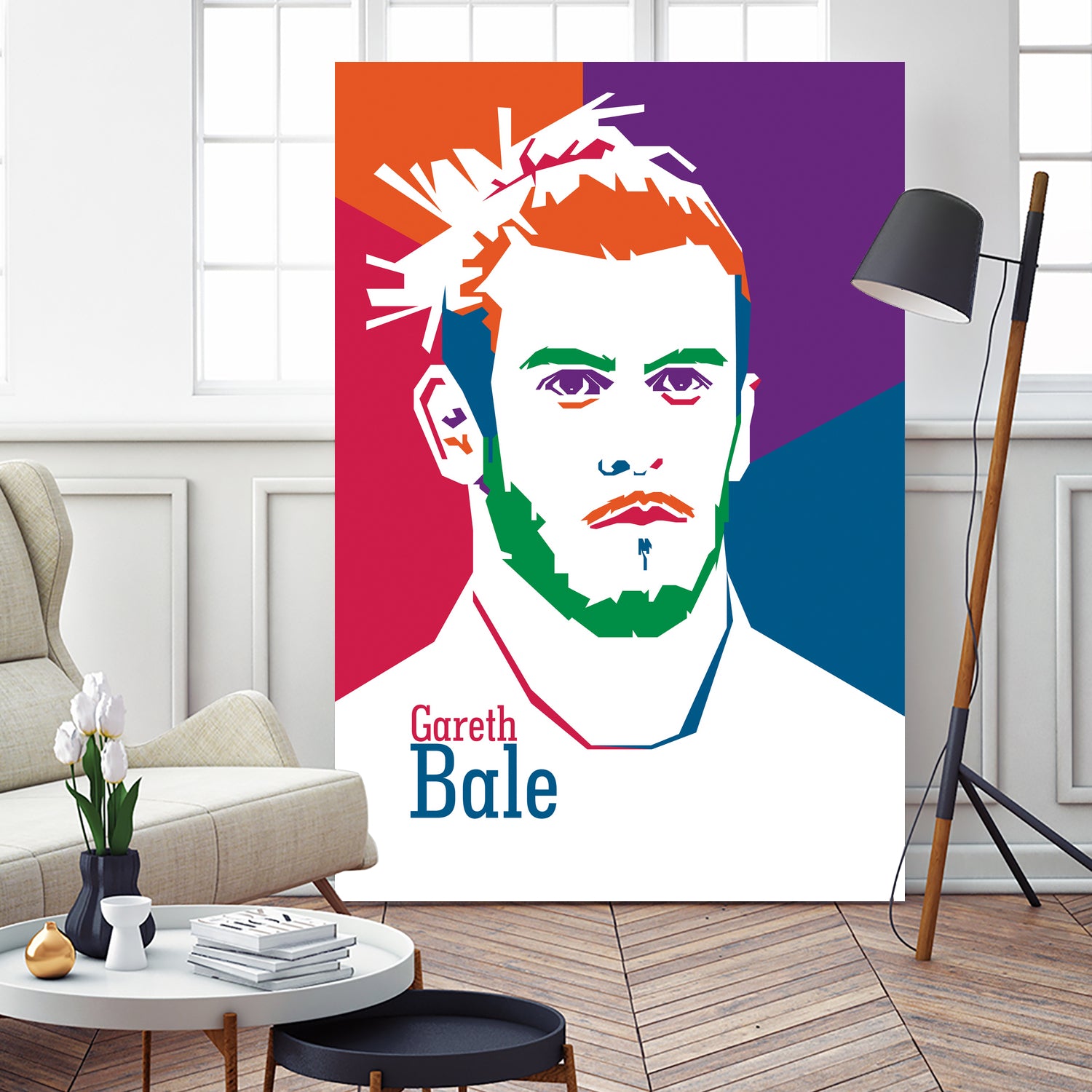 Pop Art Gareth Bale by Ahmad Taufiq on GIANT ART - white photo illustration