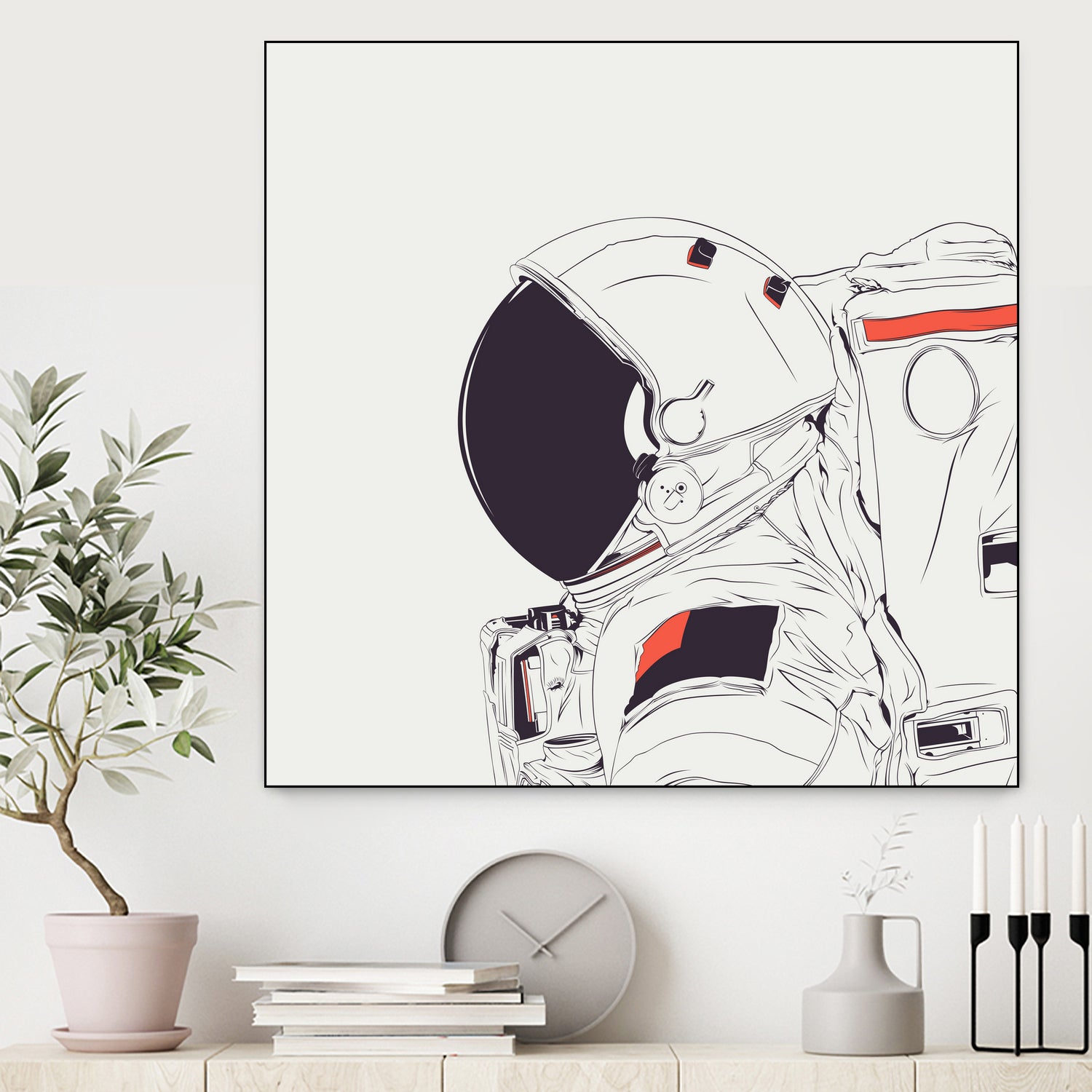 God Is An Astronaut by Alejandro Garcia on GIANT ART - white photo illustration