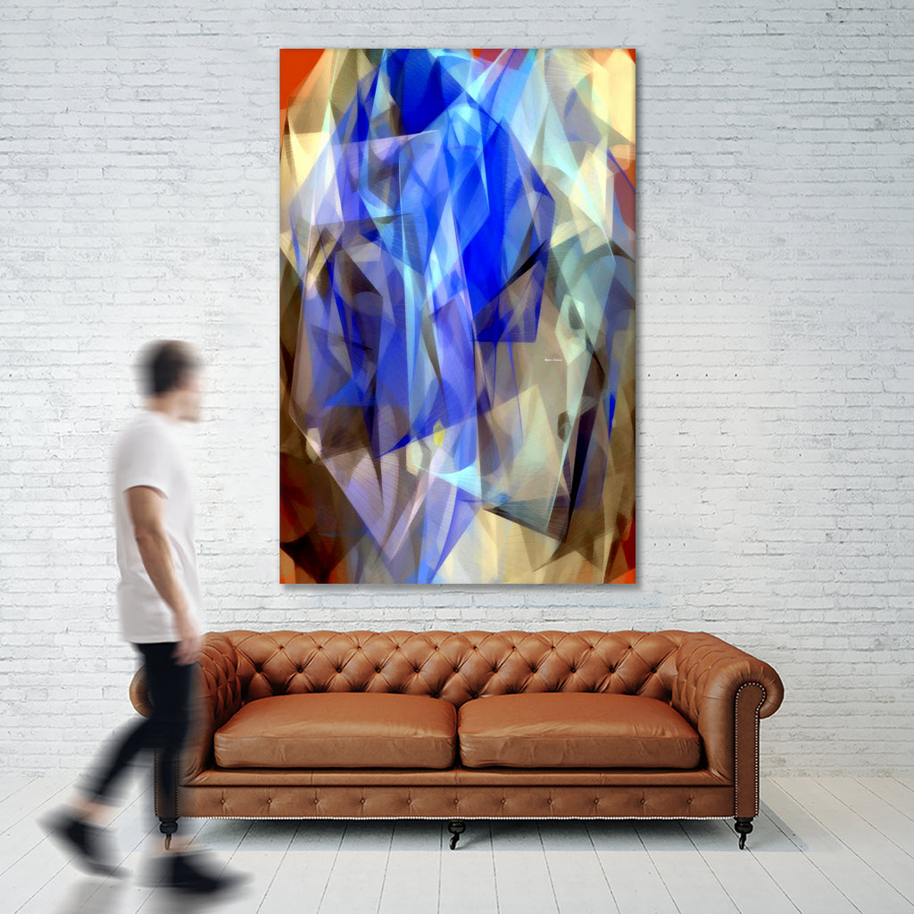 Abstract 3395 by Rafael Salazar on GIANT ART - blue digital painting