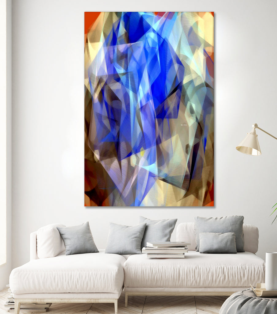 Abstract 3395 by Rafael Salazar on GIANT ART - blue digital painting