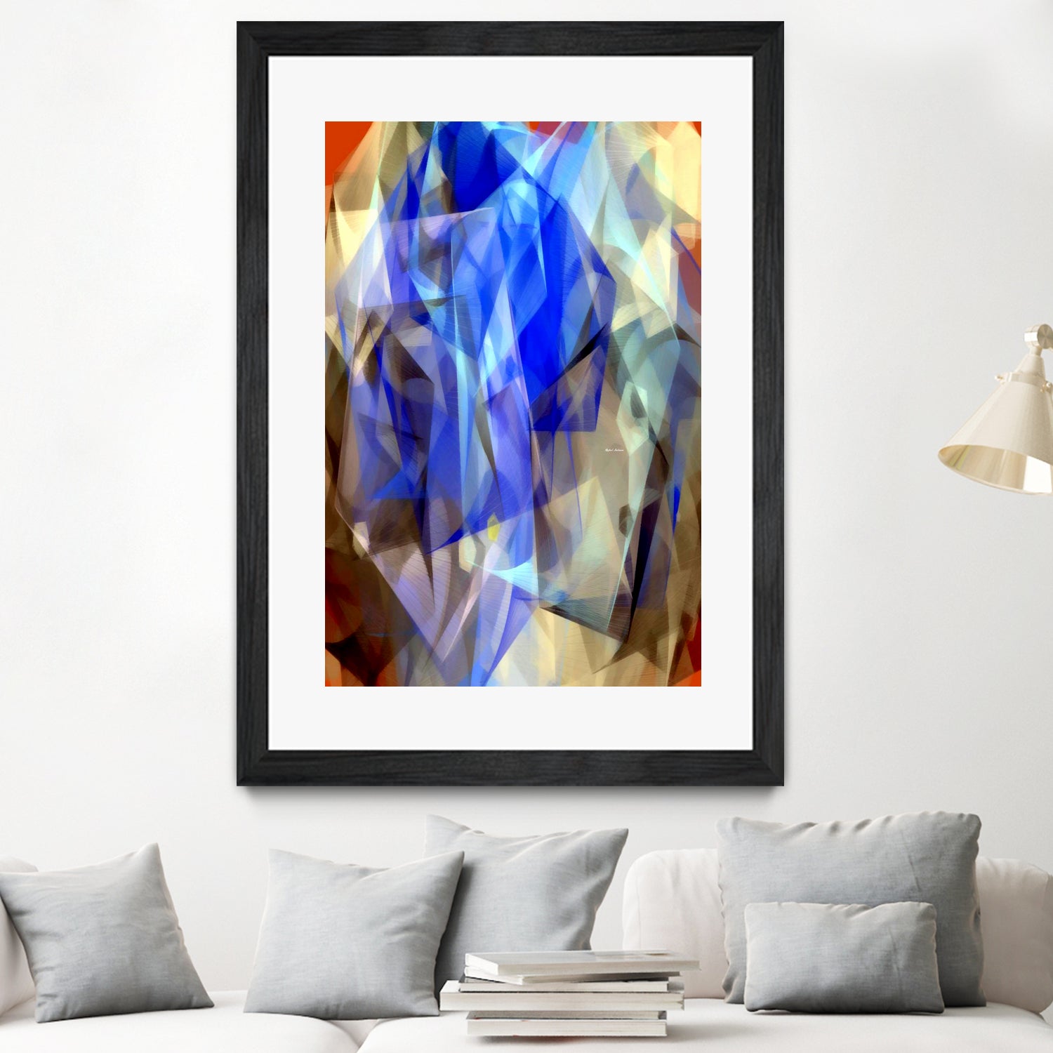 Abstract 3395 by Rafael Salazar on GIANT ART - blue digital painting