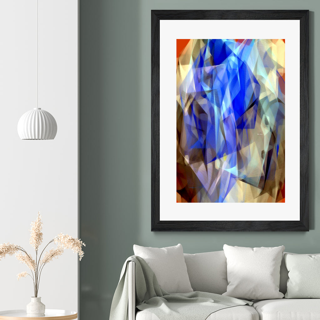 Abstract 3395 by Rafael Salazar on GIANT ART - blue digital painting