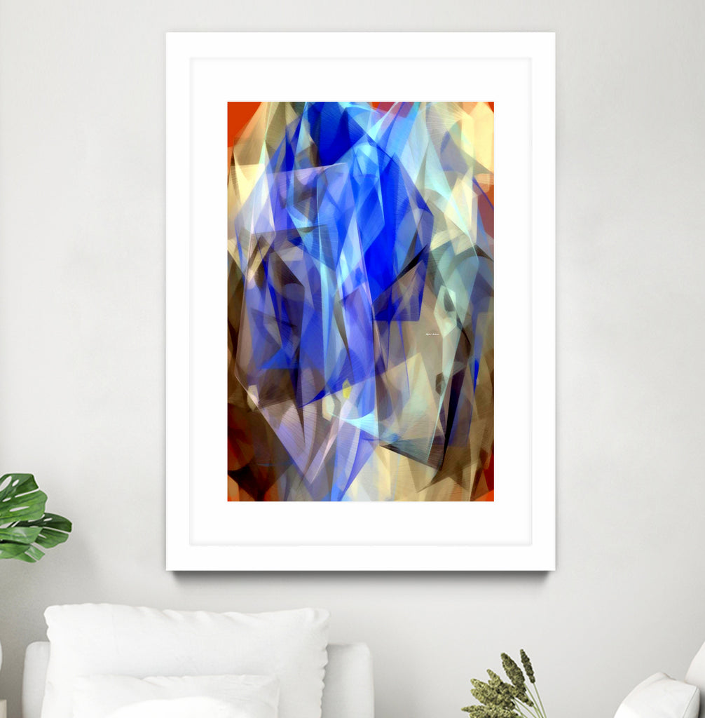 Abstract 3395 by Rafael Salazar on GIANT ART - blue digital painting