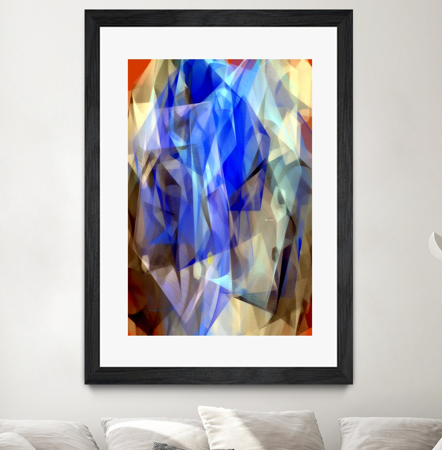 Abstract 3395 by Rafael Salazar on GIANT ART - blue digital painting