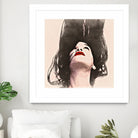 Woman upside down - painting in watercolor by CADET Pierre on GIANT ART - black digital painting