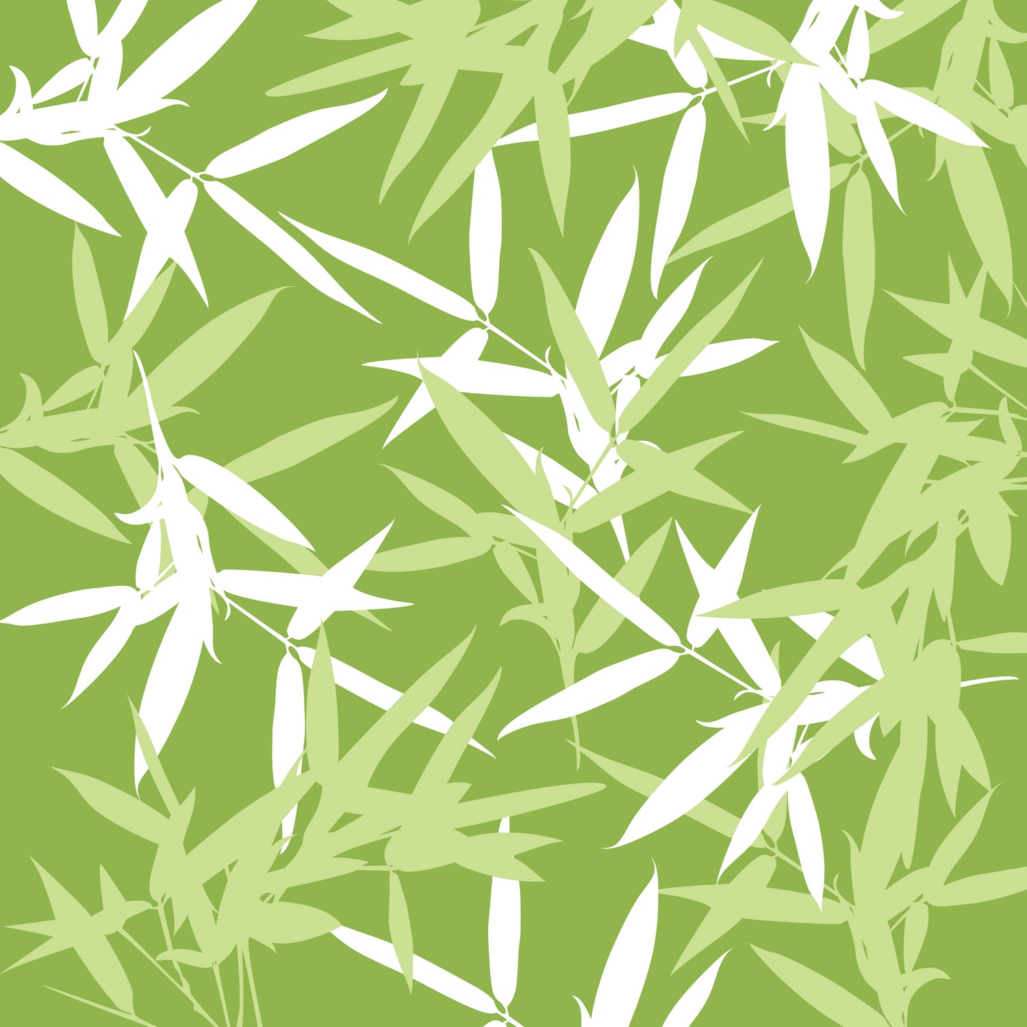 Original Green Bamboo Pattern by Brigitte Carre on GIANT ART - green digital painting