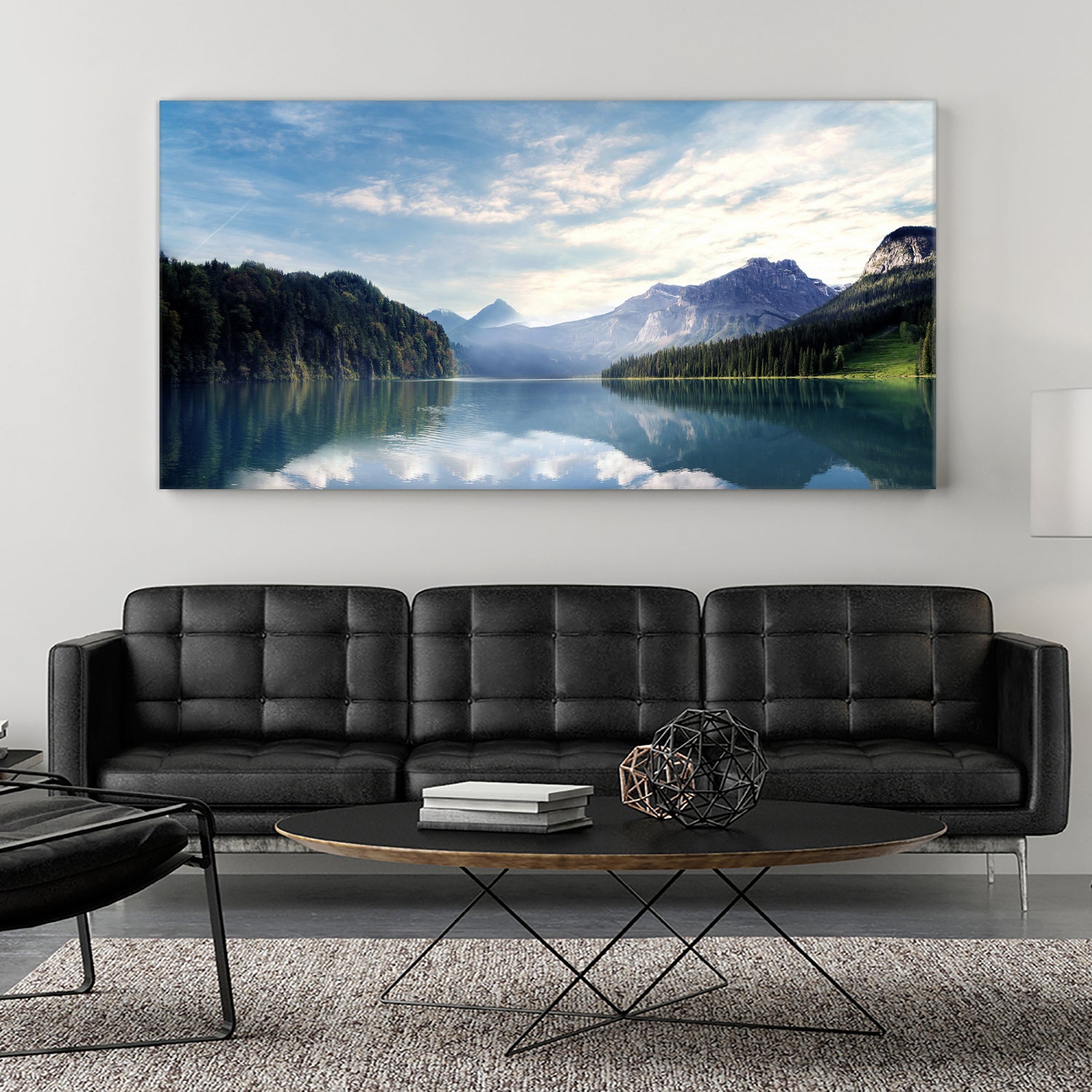 Wanderlust - Austrian Alps - Mountains, Lake by Petra Lang on GIANT ART - blue photo illustration