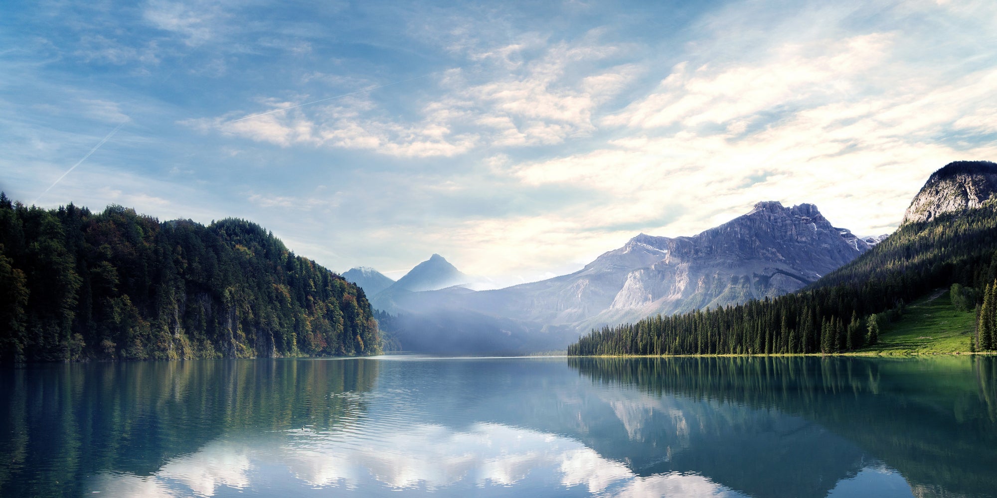 Wanderlust - Austrian Alps - Mountains, Lake by Petra Lang on GIANT ART - blue photo illustration