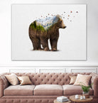 Wild I Shall Stay | Bear by Soaring Anchor on GIANT ART - brown photo manipulation