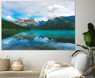 The Mountains and Blue Water by Petra Lang on GIANT ART - blue photo illustration