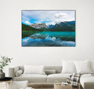 The Mountains and Blue Water by Petra Lang on GIANT ART - blue photo illustration