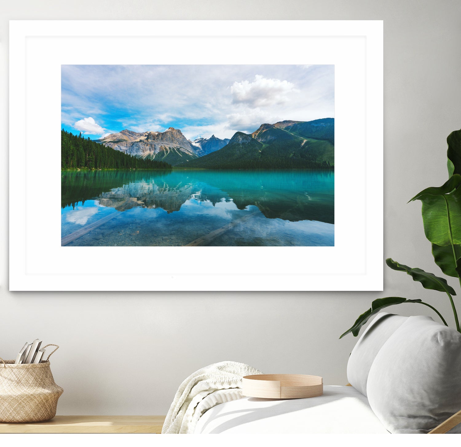 The Mountains and Blue Water by Petra Lang on GIANT ART - blue photo illustration