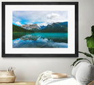 The Mountains and Blue Water by Petra Lang on GIANT ART - blue photo illustration