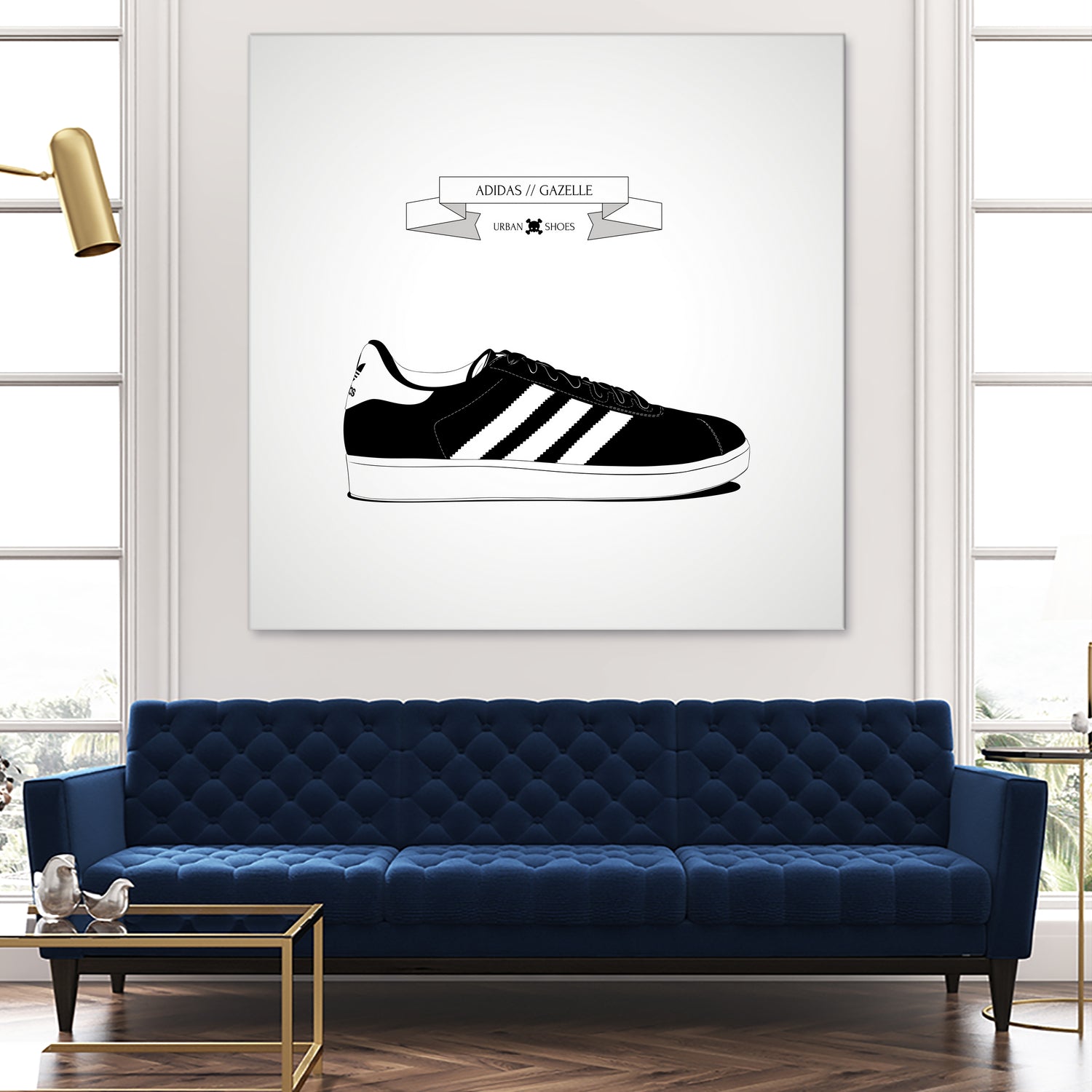 Urban Shoes / Adidas by Alejandro Garcia on GIANT ART - gray photo illustration