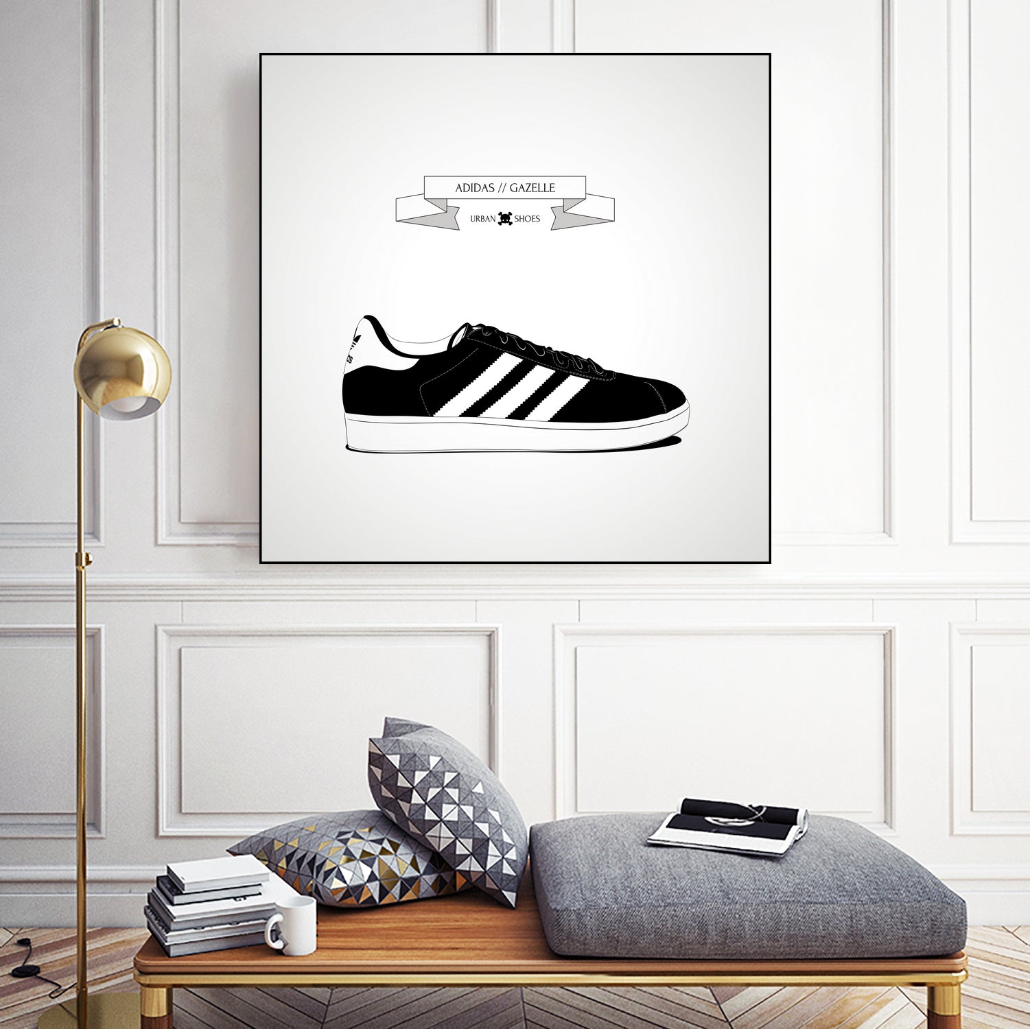 Urban Shoes / Adidas by Alejandro Garcia on GIANT ART - gray photo illustration