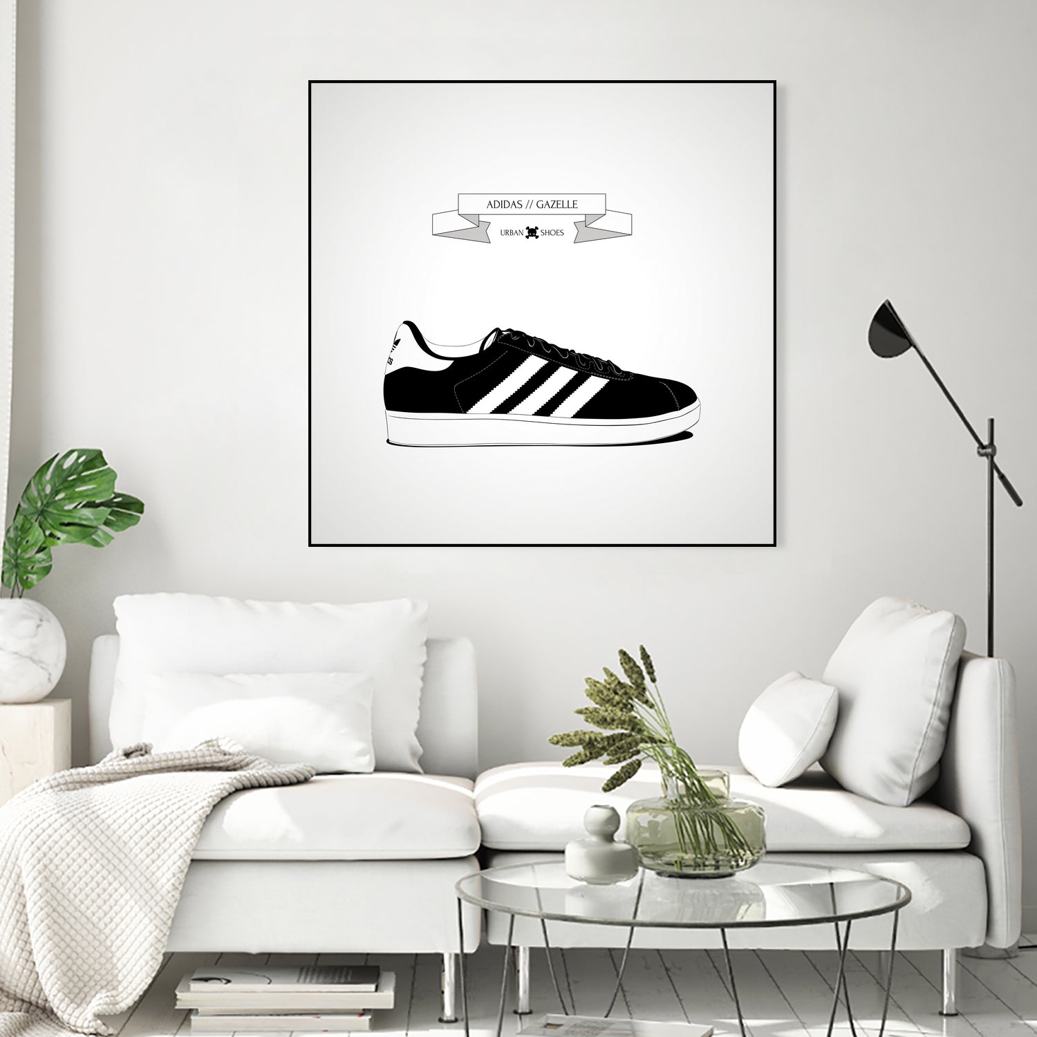 Urban Shoes / Adidas by Alejandro Garcia on GIANT ART - gray photo illustration